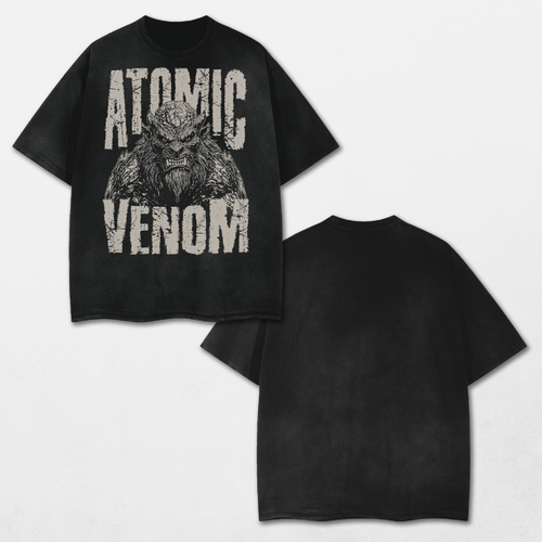 Beast Acid Washed Distressed T-Shirt