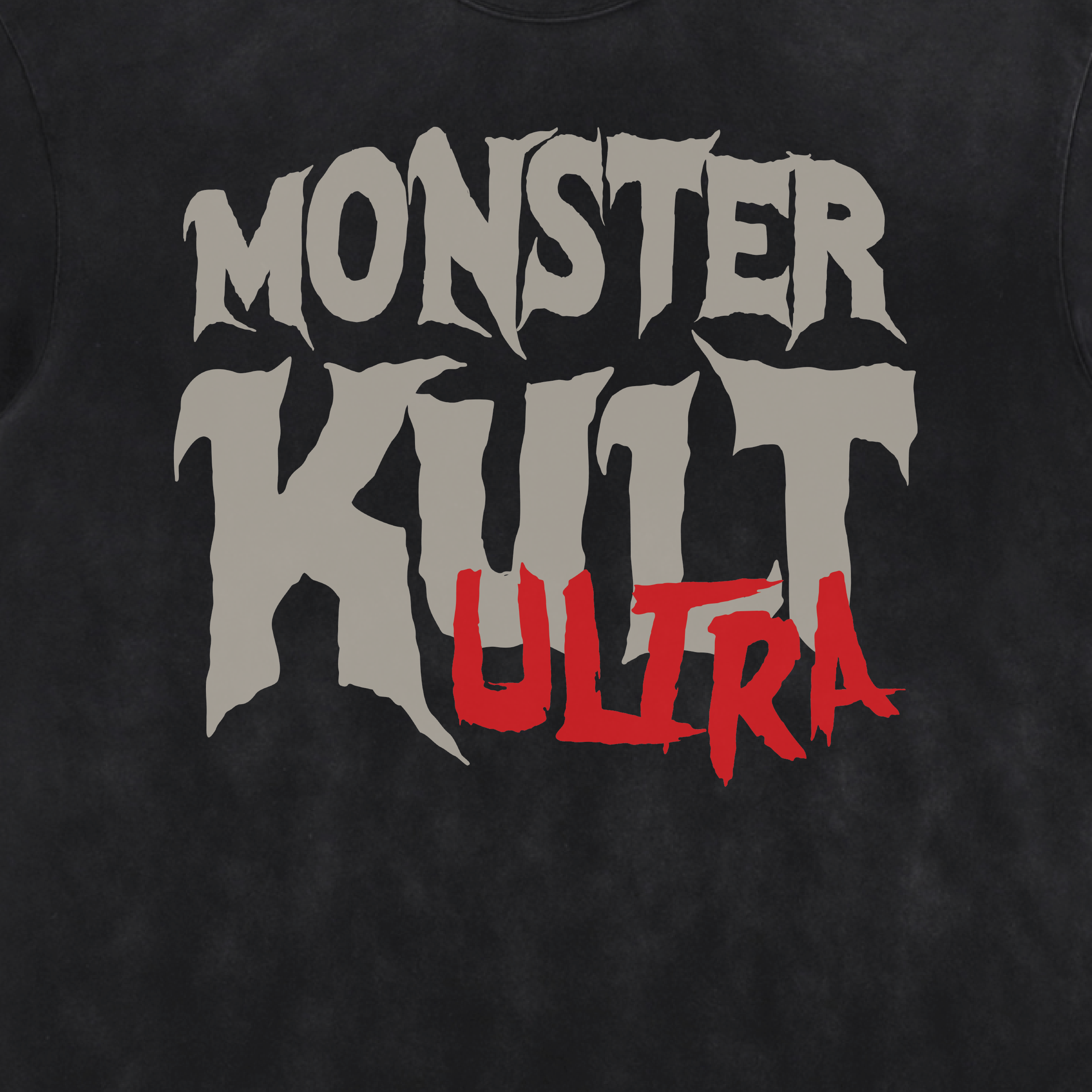 Beware Acid Washed Distressed T-Shirt