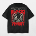 Blood Thirst Acid Washed Distressed T-Shirt