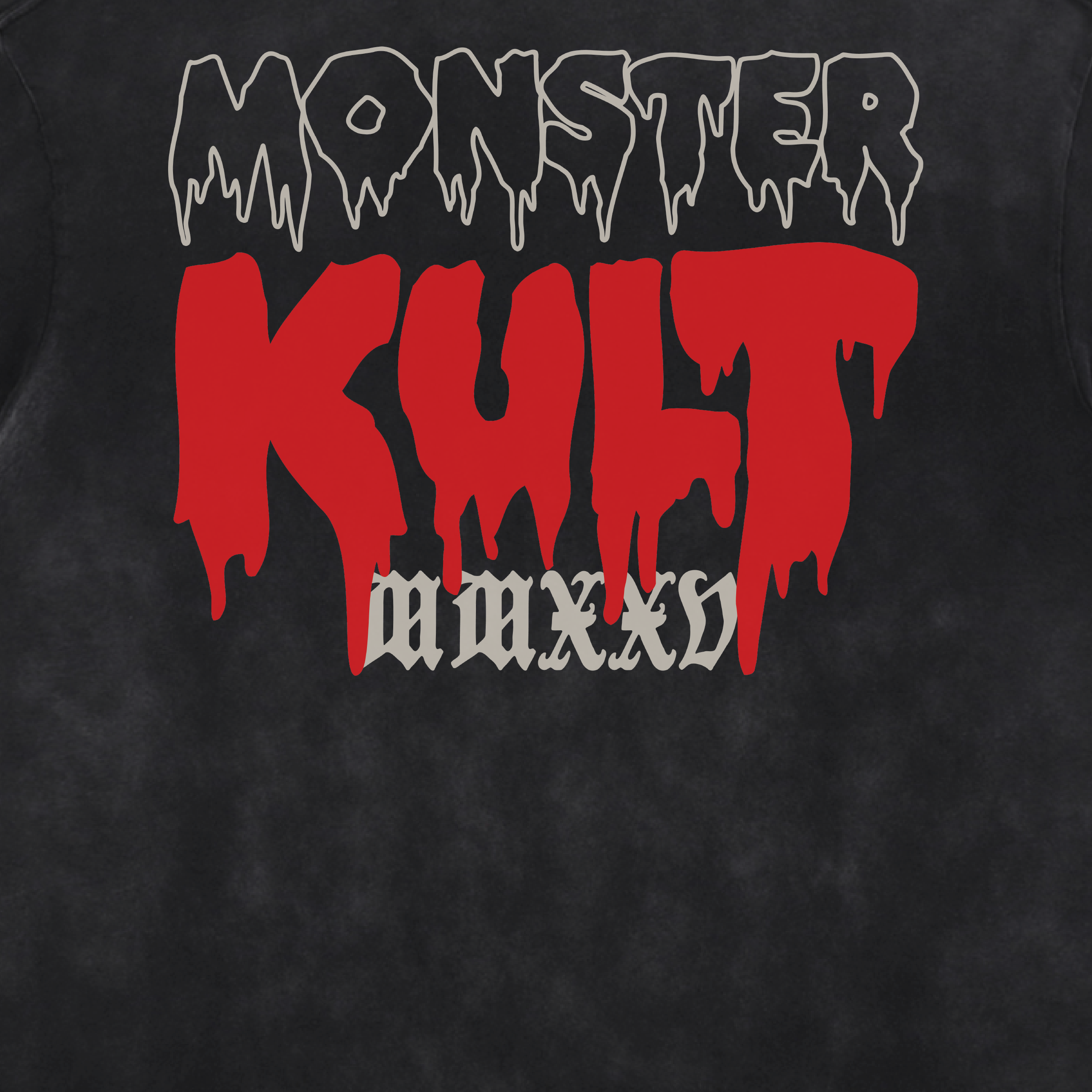 Blood Thirst Acid Washed Distressed T-Shirt