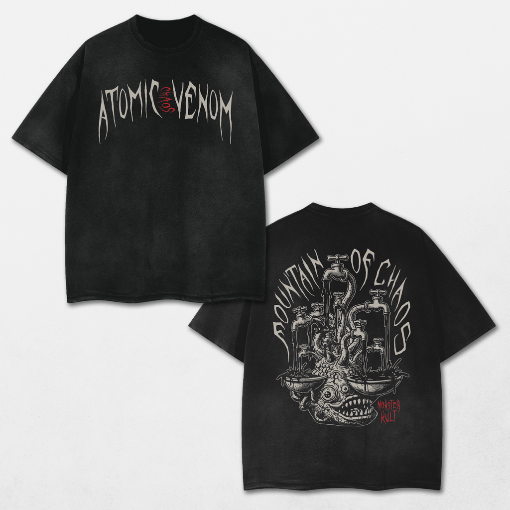 Chaos Acid Washed Distressed T-Shirt