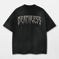 Deathless Icon Acid Washed Distressed T-Shirt