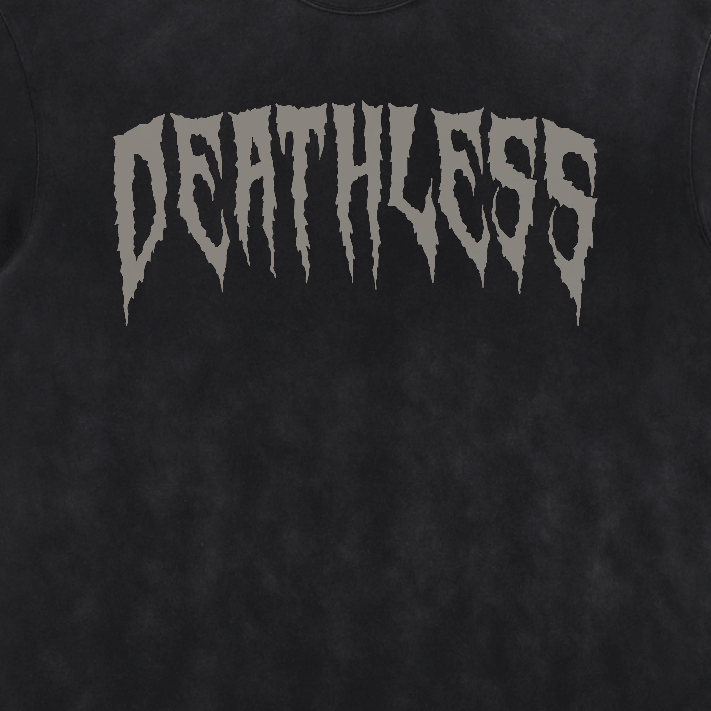 Deathless Icon Acid Washed Distressed T-Shirt