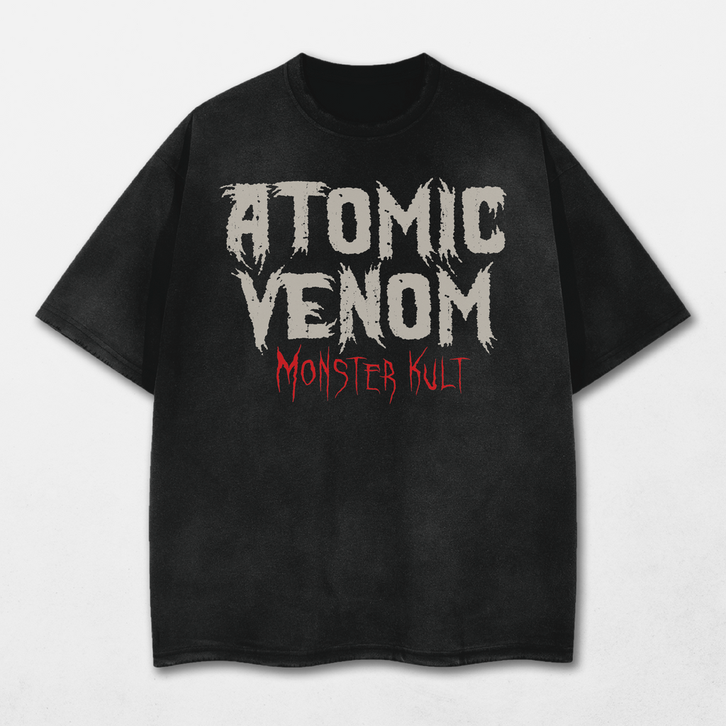 Devour and Conquer Acid Washed Distressed T-Shirt