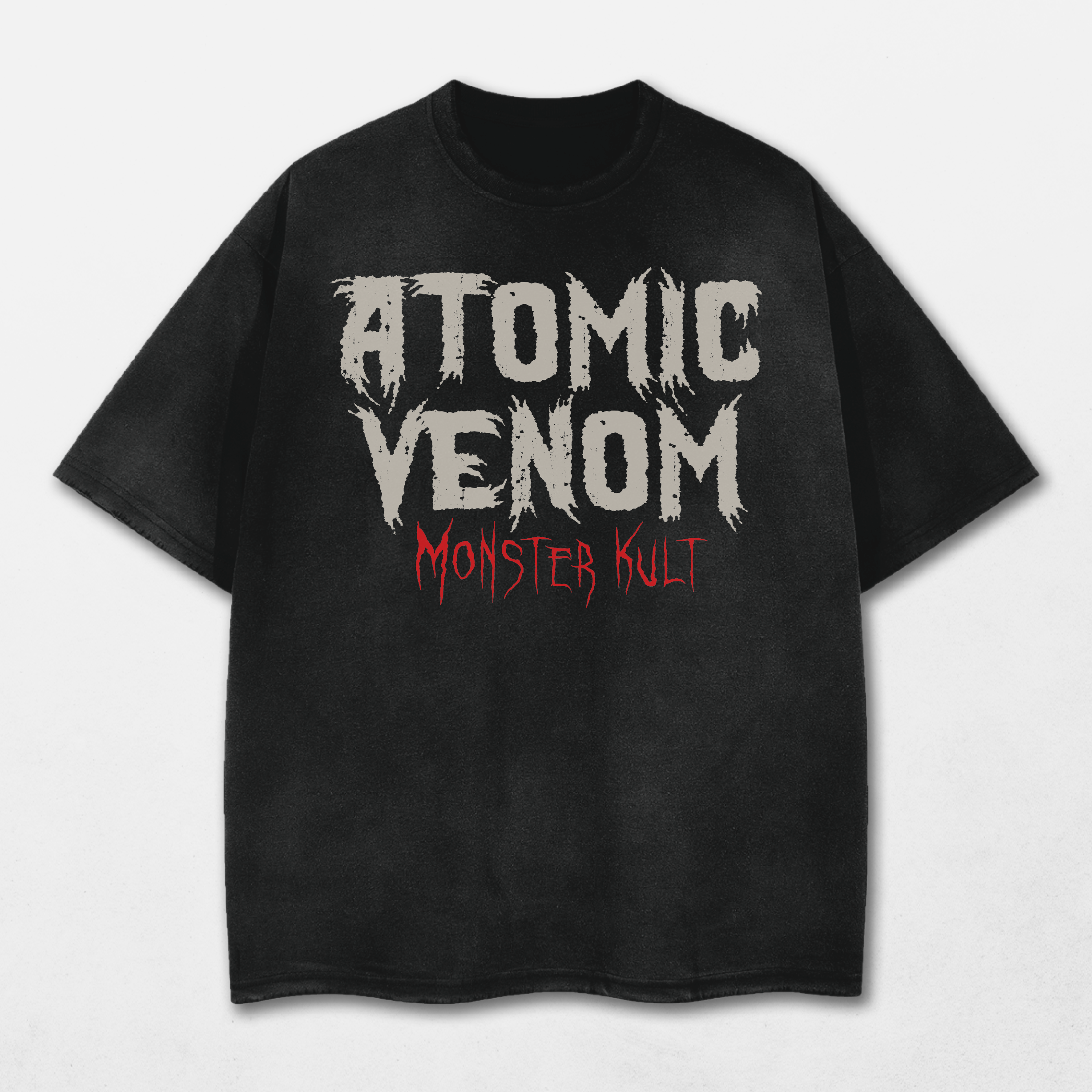Devour and Conquer Acid Washed Distressed T-Shirt