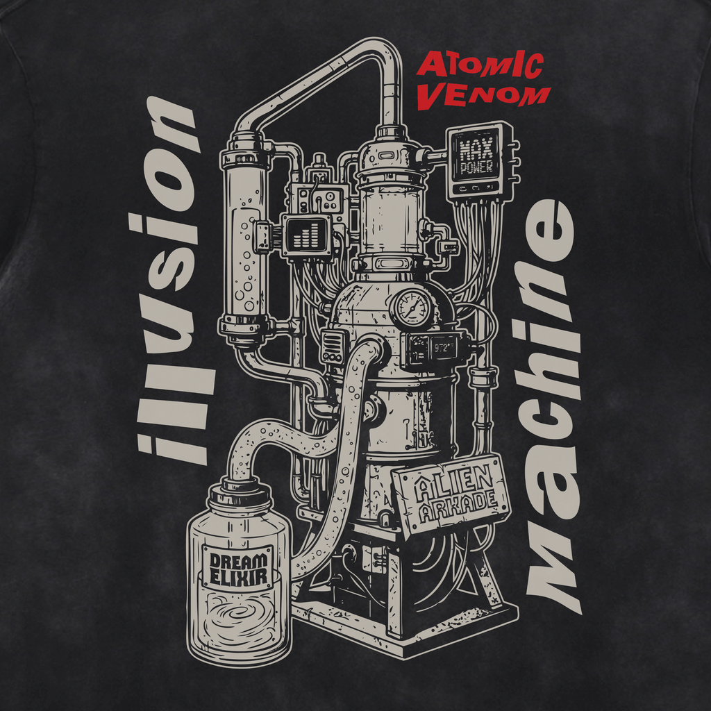 Dream Elixir Acid Washed Distressed T-Shirt