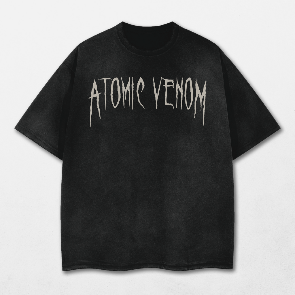 Electrified Acid Washed Distressed T-Shirt