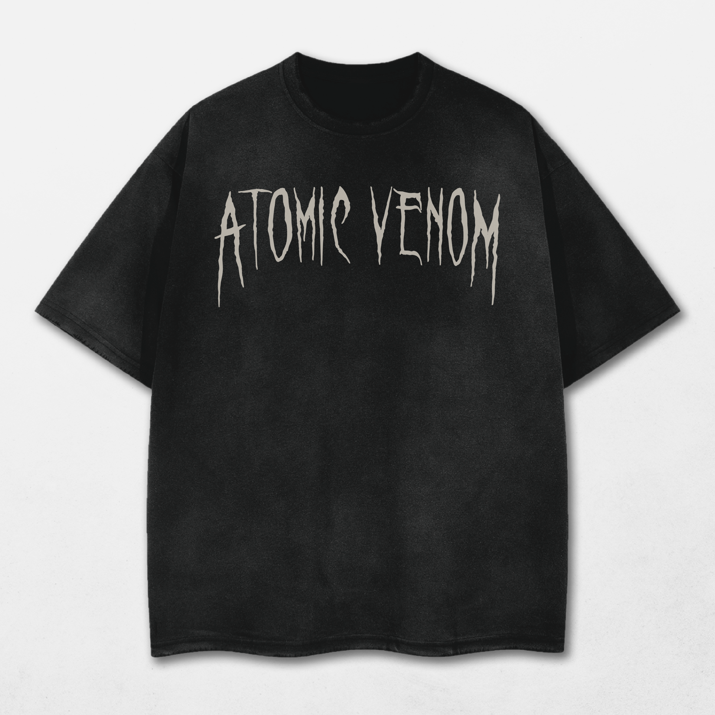 Electrified Acid Washed Distressed T-Shirt