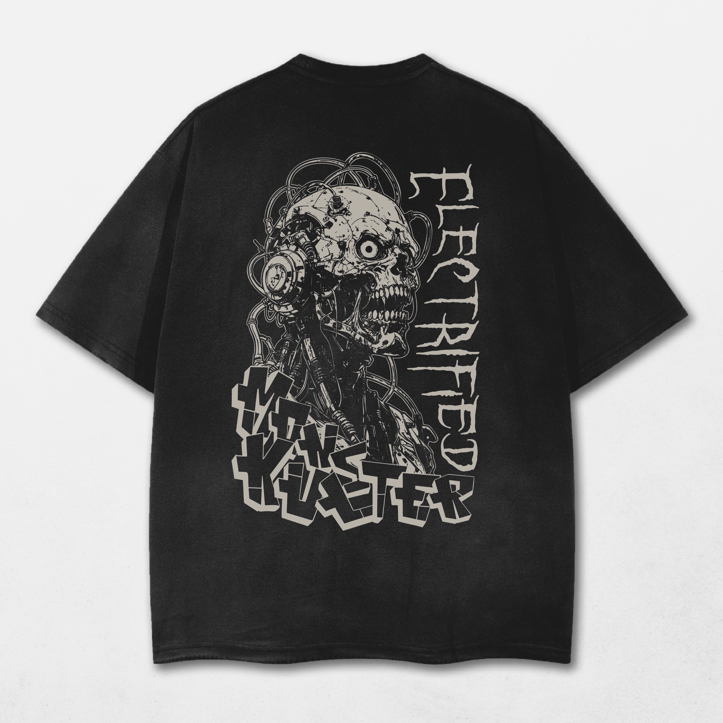 Electrified Acid Washed Distressed T-Shirt