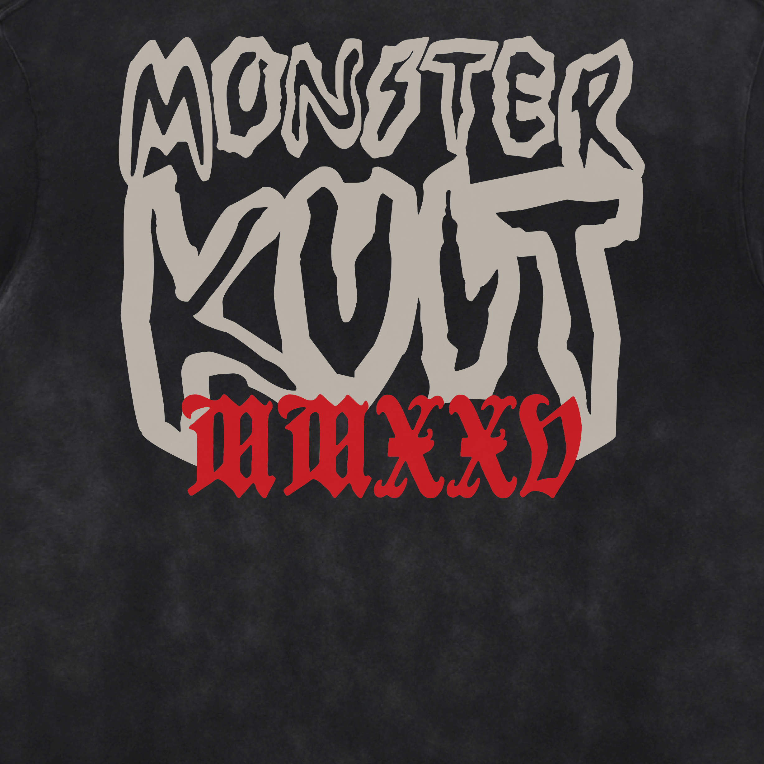 Heavy Devil Acid Washed Distressed T-Shirt