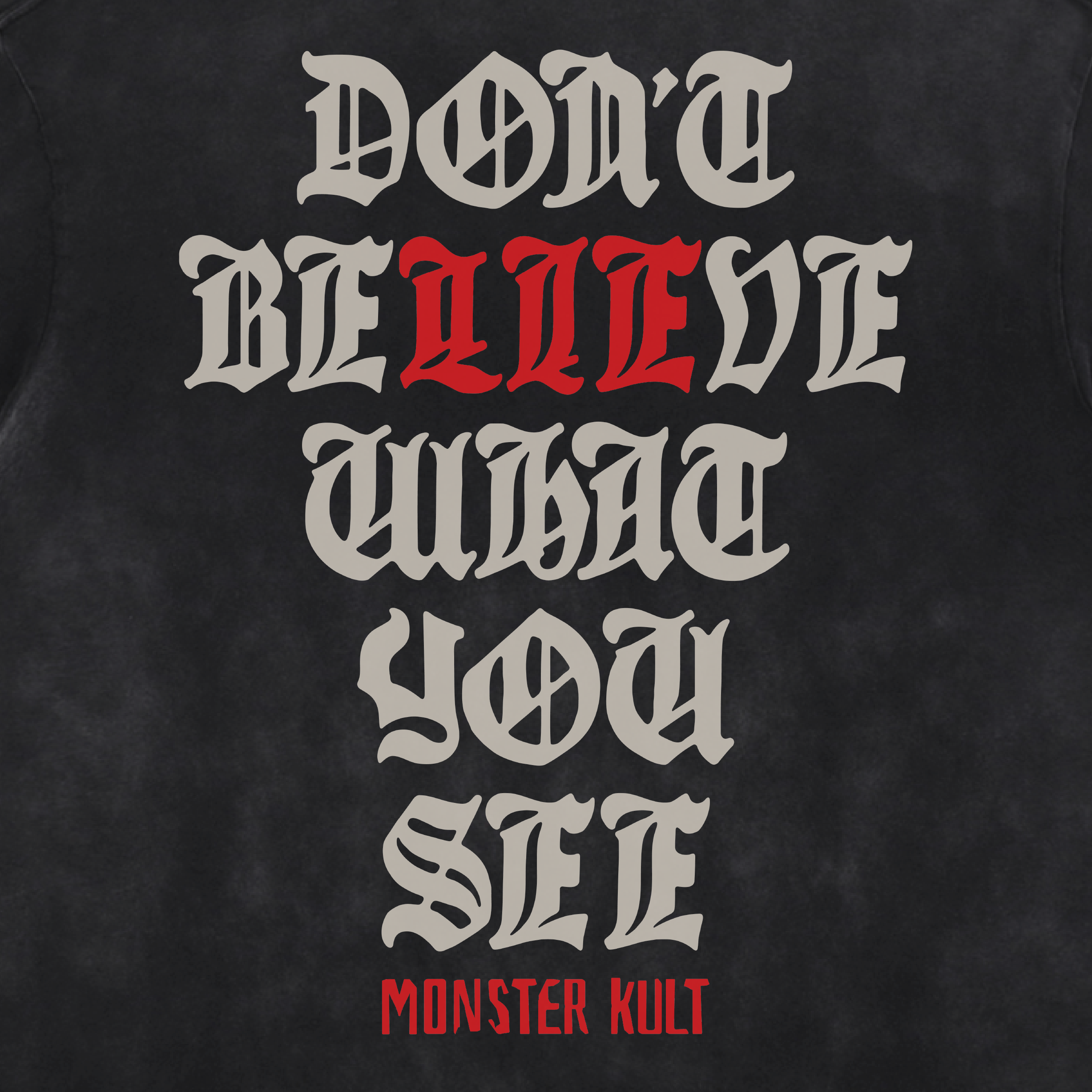 Illusion Machine Acid Washed Distressed T-Shirt