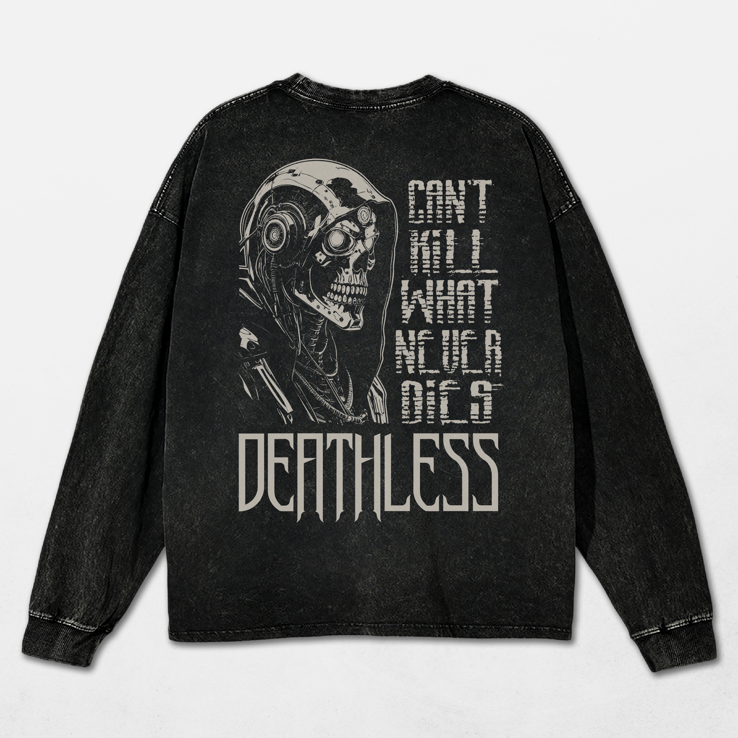 Immortal Acid Washed Long Sleeve Shirt