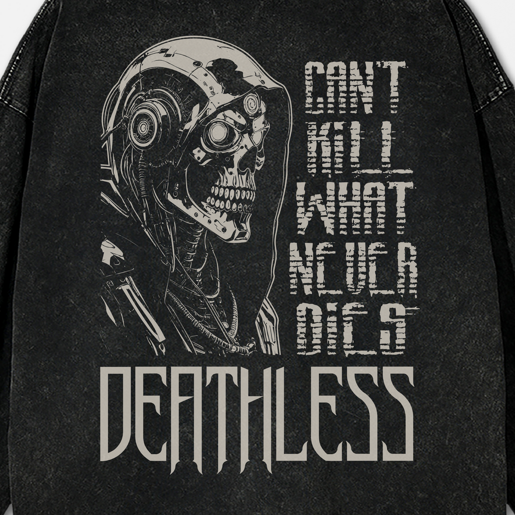 Immortal Acid Washed Long Sleeve Shirt