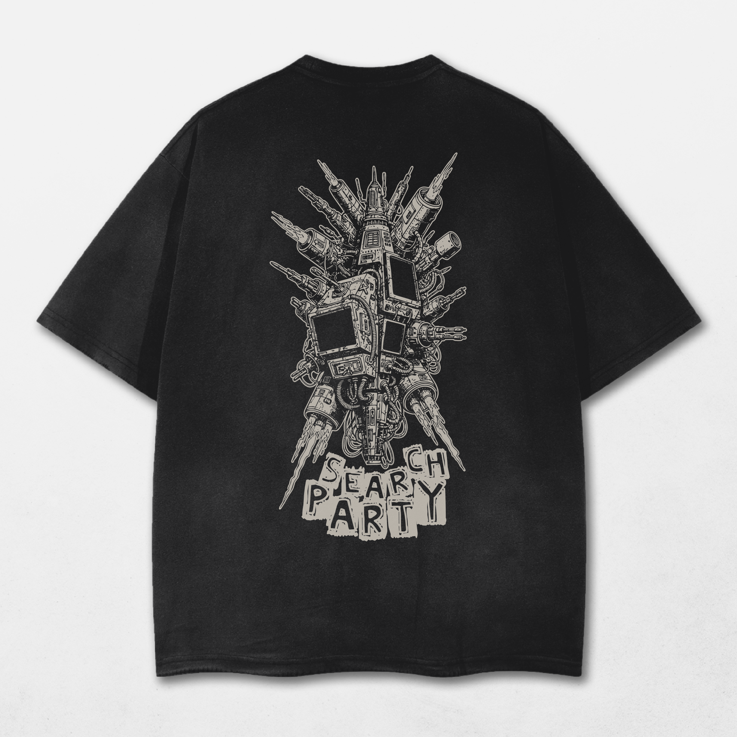 Search Party Acid Washed Distressed T-Shirt