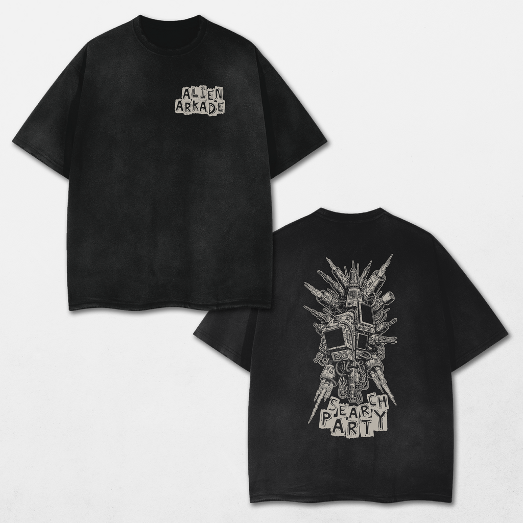 Search Party Acid Washed Distressed T-Shirt