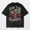 Slay The Hunger Acid Washed Distressed T-Shirt