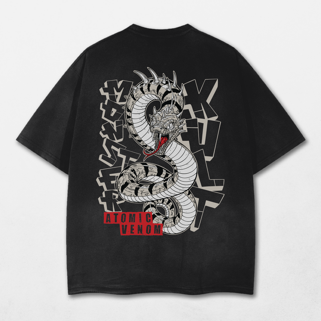 Snake Eyes Acid Washed Distressed T-Shirt