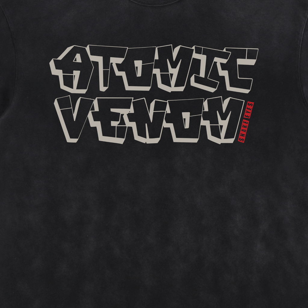 Snake Eyes Acid Washed Distressed T-Shirt