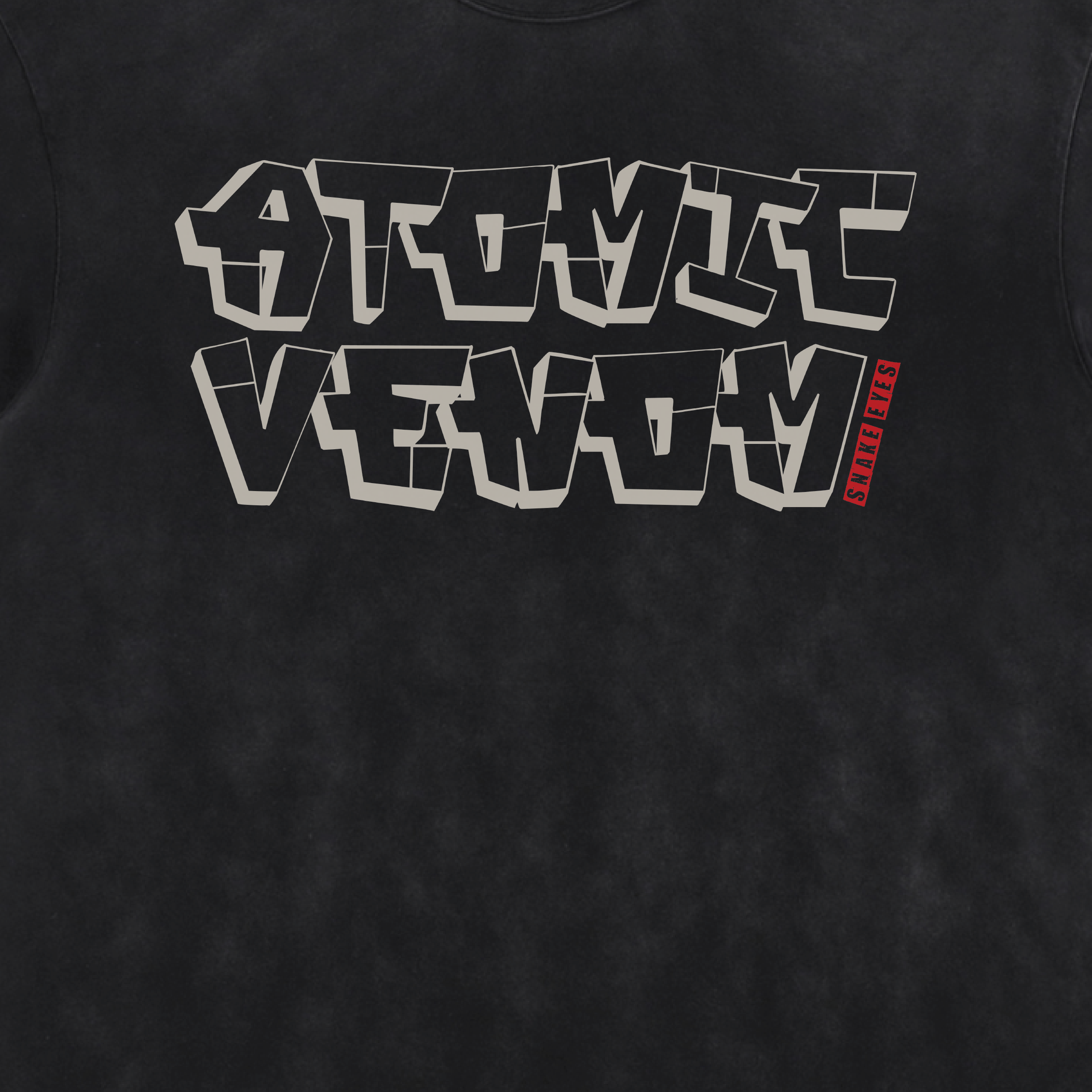 Snake Eyes Acid Washed Distressed T-Shirt