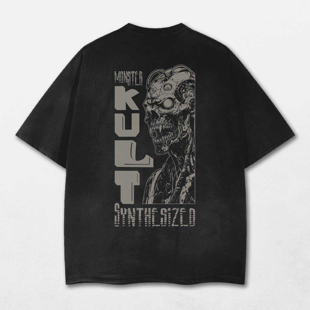 Synthesized Acid Washed Distressed T-Shirt