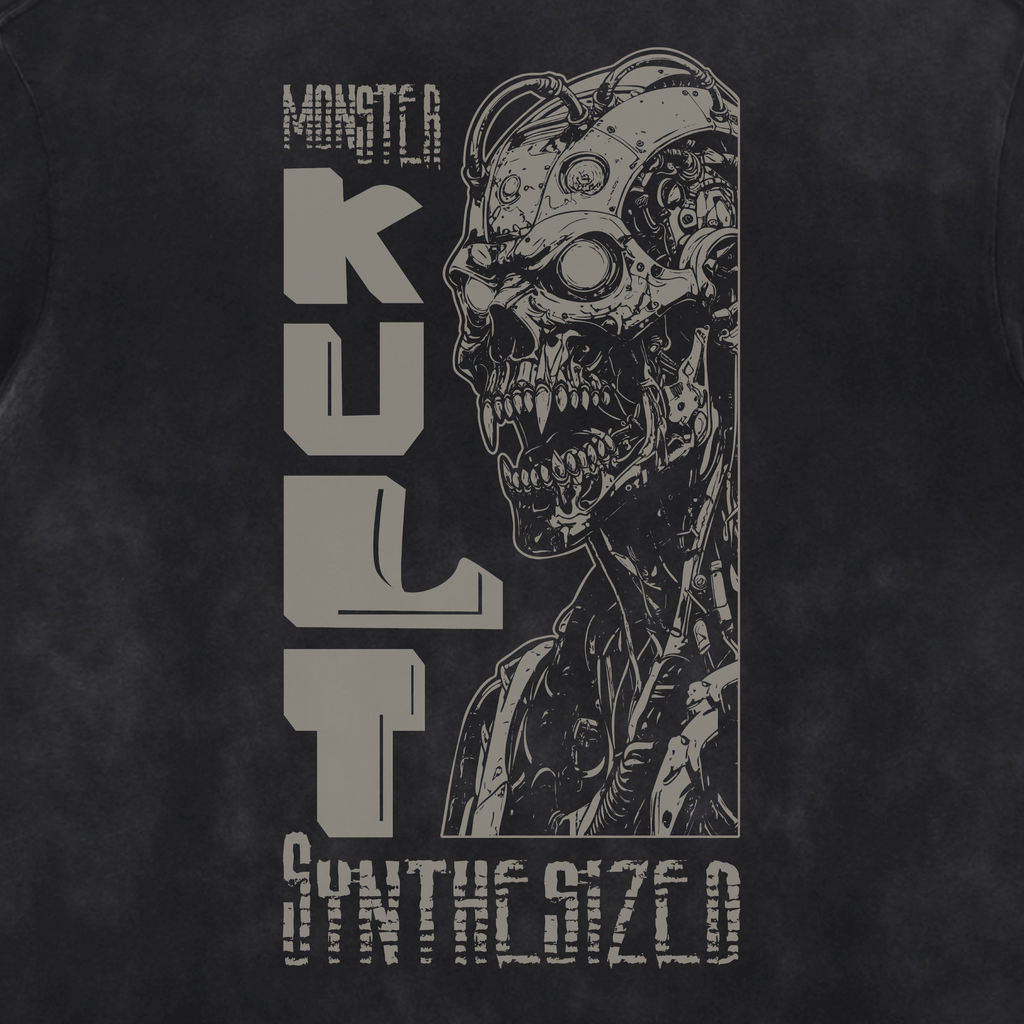 Synthesized Acid Washed Distressed T-Shirt