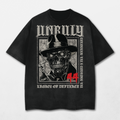 Unruly Acid Washed Distressed T-Shirt