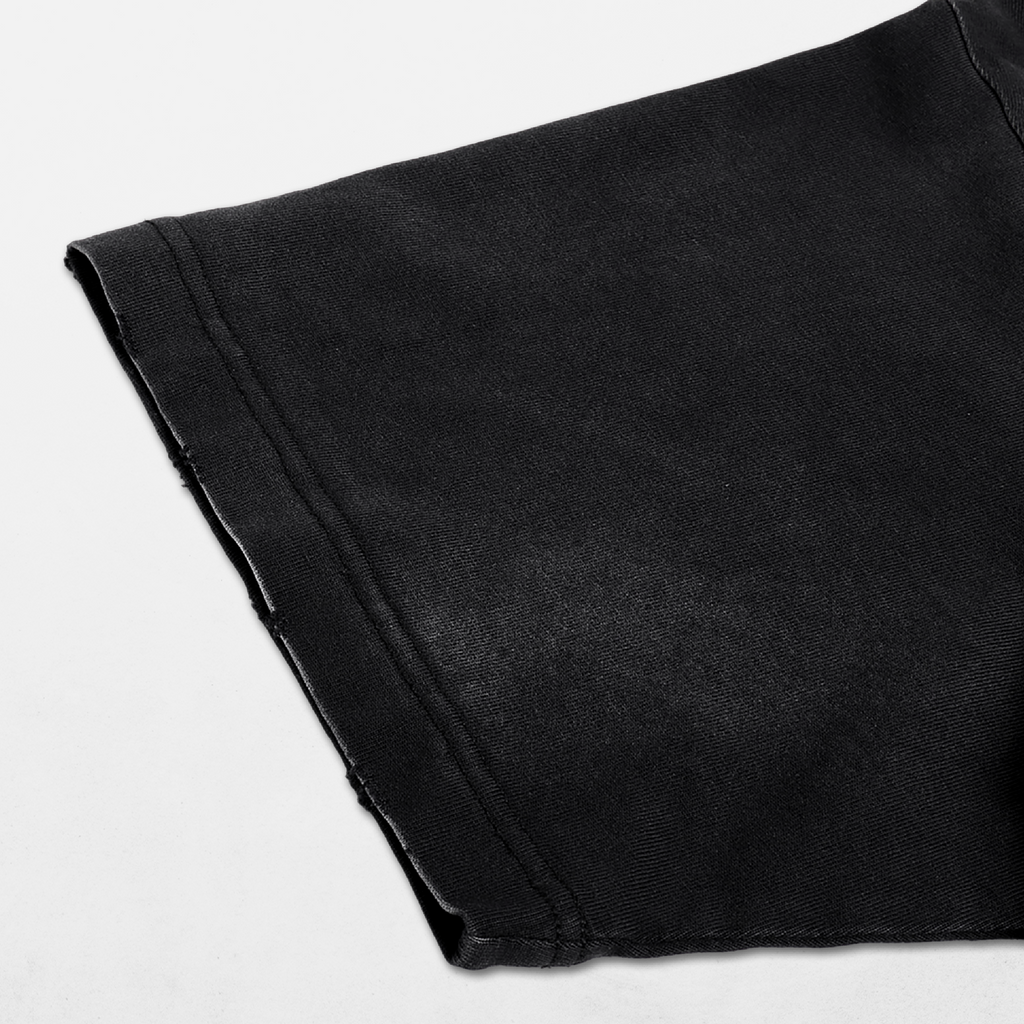 Unruly Acid Washed Distressed T-Shirt