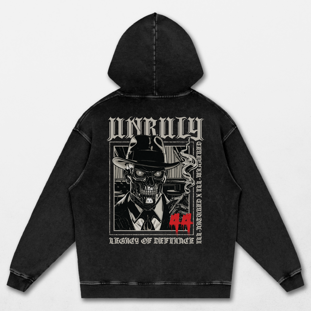Unruly Legacy Acid Washed Hoodie