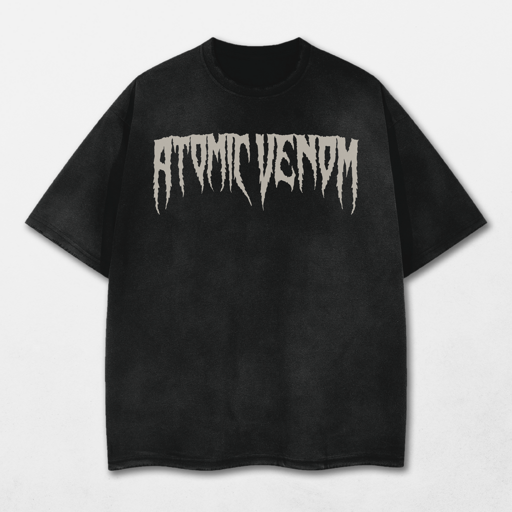 Venom Acid Washed Distressed T-Shirt
