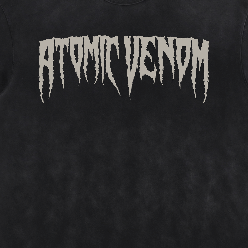 Venom Acid Washed Distressed T-Shirt
