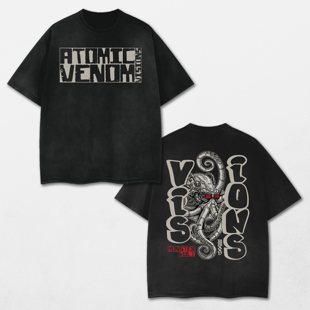 Visions Acid Washed Distressed T-Shirt