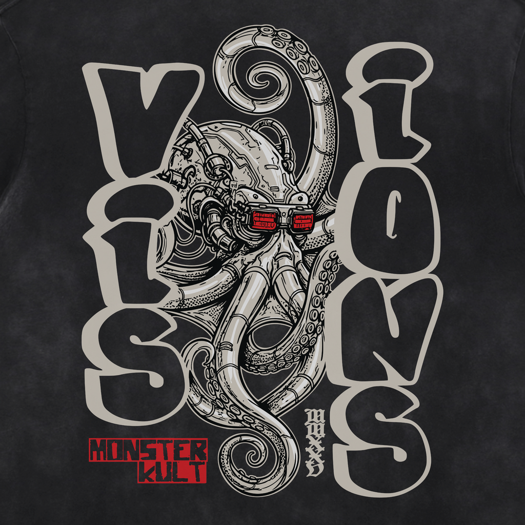 Visions Acid Washed Distressed T-Shirt